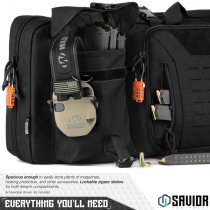 Savior Equipment Urban Warfare Double Rifle Bag 42 Inch - Black