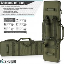 Savior Equipment Urban Warfare Double Rifle Bag 46 Inch - Olive