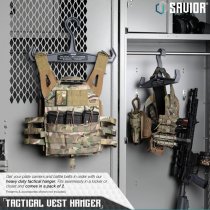 Savior Equipment Tactical Vest Hanger 2 Pack - Grey