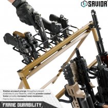 Savior Equipment Shorty Rifle Rack Pistol Rack Attachment 8 Slots - RAL 8000