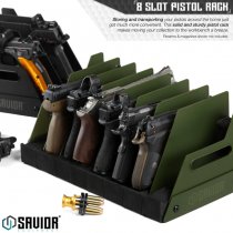 Savior Equipment Pistol Rack 4 Slots - Olive