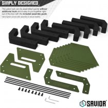 Savior Equipment Pistol Rack 4 Slots - Olive