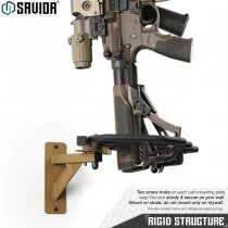 Savior Equipment Angle Adjustable Rifle Wall Rack 3 Slots - RAL 8000