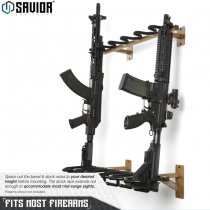 Savior Equipment Rifle Wall Rack 6 Slots - RAL 8000