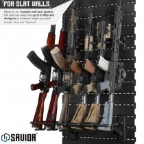 Savior Equipment Wall Rack System Rifle Wall Rack - Black