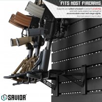 Savior Equipment Wall Rack System Rifle Wall Rack - Black