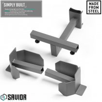 Savior Equipment Wall Rack System Belt Rack - Grey