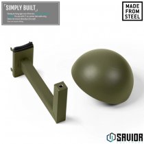 Savior Equipment Wall Rack System Helmet Rack - Olive