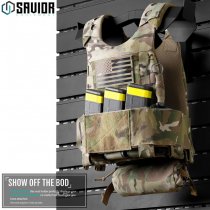 Savior Equipment Wall Rack System Vest Rack - Black