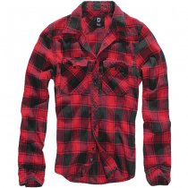 Brandit Checkshirt - Red / Black - 8XL