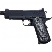 SRC Silent Hawk 1911 Co2 Blow Back Pistol Threaded Barrel - Black