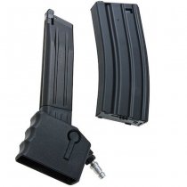 Armorer Works Marui Hi-Capa GBB HPA M4 AEG Magazine Complete Adaptor Set - Black