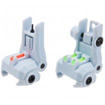 G&G Dual-Profile Fiber Optic Flip-Up Sight - Blue