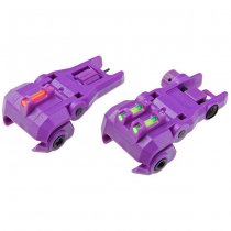 G&G Dual-Profile Fiber Optic Flip-Up Sight - Purple