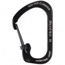 Nite Ize Carabiner Slidelock Steel #2 - Black