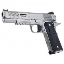 RWA Nighthawk Custom AGENT 2 Co2 Blow Back Pistol Steel Version - Silver