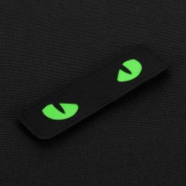 M-Tac Green Cat Eyes Laser Cut Patch - Black