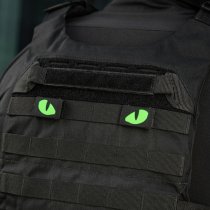 M-Tac Green Tiger Eyes Laser Cut Patch - Black