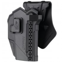 Amomax  Glock 17 / 19 / CZ P10C Red Dot Sight Paddle Holster - Black