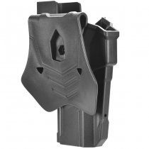 Amomax WE / TM / KJW Hi-Capa Red Dot Compatible Paddle Holster RH - Black