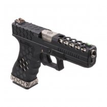 Armorer Works VX0201 Hex Cut Gas Blow Back Pistol - Black