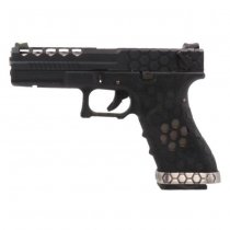 Armorer Works VX0201 Hex Cut Gas Blow Back Pistol - Black