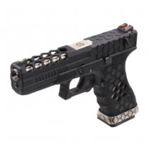 Armorer Works VX0201 Hex Cut Gas Blow Back Pistol - Black