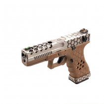 Armorer Works VX0210 Hex Cut Gas Blow Back Pistol - Dark Earth