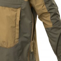 Helikon-Tex Tracer Anorak Jacket - Polycotton Stretch Ripstop - Coyote / Taiga Green - XL