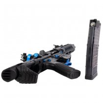 Cyma Strike Industries AR Strike Raider PDW Gas Blow Back Rifle 7 Inch - Black / Blue