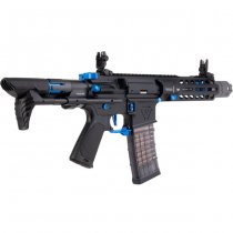 Cyma Strike Industries AR Strike Raider PDW Gas Blow Back Rifle 7 Inch - Black / Blue