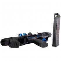 Cyma Strike Industries AR Strike Raider SBR Gas Blow Back Rifle 4 Inch - Black / Blue