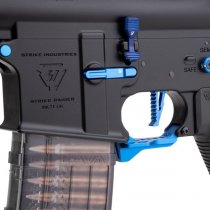 Cyma Strike Industries AR Strike Raider SBR Gas Blow Back Rifle 4 Inch - Black / Blue