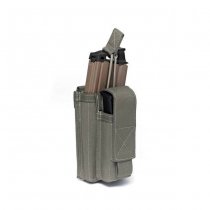 Warrior Single M4 & Pistol Open Magazine Pouch - Ranger Green