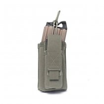 Warrior Single M4 & Pistol Open Magazine Pouch - Ranger Green