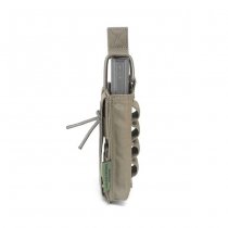 Warrior Single M4 & Shotgun Strip Open Magazine Pouch - Ranger Green