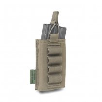 Warrior Single M4 & Shotgun Strip Open Magazine Pouch - Ranger Green