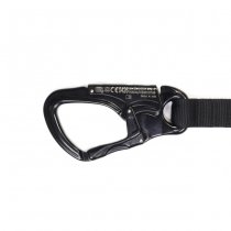 Warrior Personal Retention Lanyard FROG Clip & TANGO Carabiner - Black