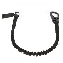 Warrior Personal Retention Lanyard Shackle & TANGO Carabiner Clip - Black