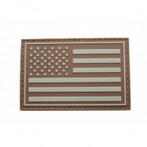 Pitchfork US Left IFF Flag Patch - Tan