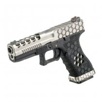 Armorer Works VX0100 HEX Cut Gas Blow Back Pistol - Silver