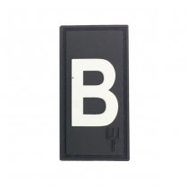 Pitchfork Letter B Patch - Black