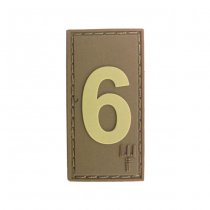 Pitchfork Number 6 Patch - Tan