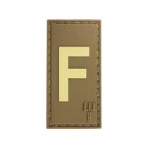 Pitchfork Letter F Patch - Tan