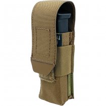 Pitchfork Closed Single Pistol Magazine Pouch - Coyote