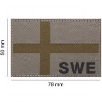 Clawgear Sweden Flag Patch - RAL 7013