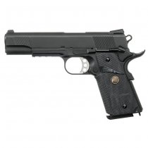 WE M1911 MEU Railed Gas Blow Back Pistol - Black