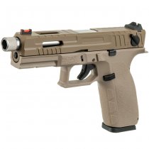 KJ Works KP-13F TBC Full Auto Gas Blow Back Pistol - Tan