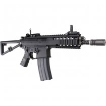 WE PDW 8 Inch Gas Blow Back Rifle - Black