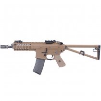 WE PDW 8 Inch Gas Blow Back Rifle - Tan